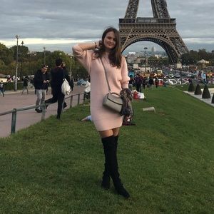 Light Pink Sweater Dress - size S